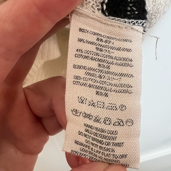 Free People V Neck Striped Sweater (Small) - Picture 7 of 7